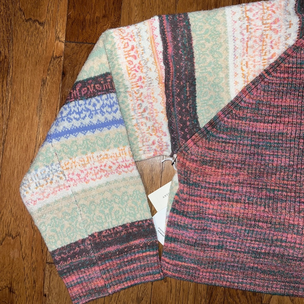 Daily Practice by Anthropologie Hooded Cropped Sweater NWT - Picture 9 of 12